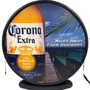 Corona Extra Beer Lighted Bar Sign 20"x18" Double Sided Mountable Tested RARE